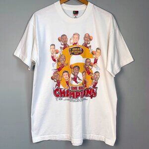 Vintage 1998 Chicago Bulls "6" Time NBA Finals Championship Tee